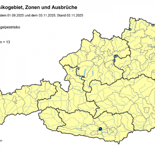 Kundmachung zur Festlegung einer Sperrzone zur Bekämpfung der Hochpathogenen Aviären Influenza